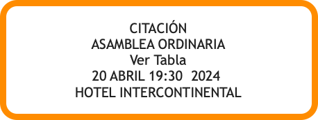 Aviso Asamblea Ordinaria